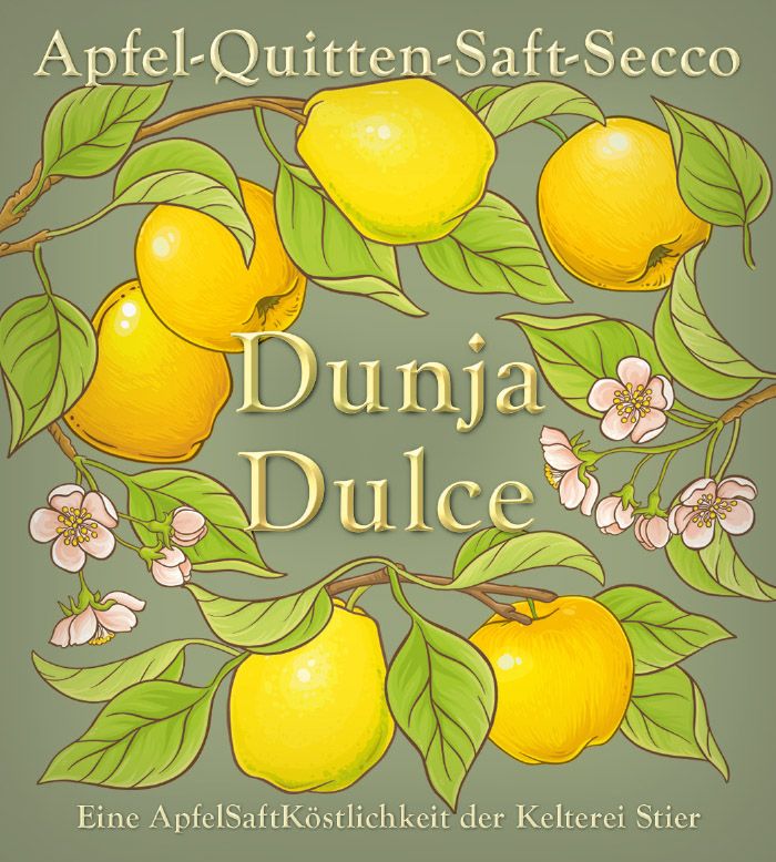 Flaschenetikett „Dunja Dulce“